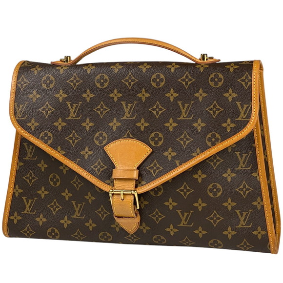 Louis Vuitton Business Shoulder Handbag Beverly Bag Brown Monogram - Picture 1 of 7